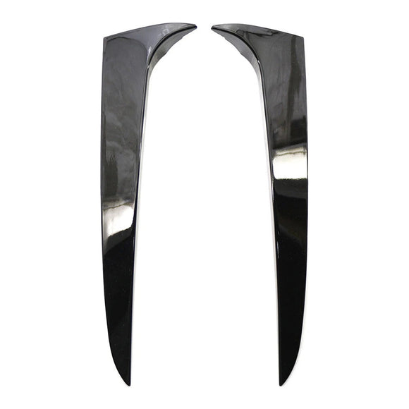 Par de alerón lateral de ventana trasera negro brillante para BMW X3 F25 2011-2017