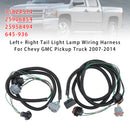Arnés de cableado de lámpara de luz trasera izquierda + derecha para camioneta Chevy GMC 2007-2014-2