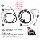 Arnés de cableado de lámpara de luz trasera izquierda + derecha para camioneta Chevy GMC 2007-2014-4
