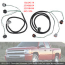 Arnés de cableado de lámpara de luz trasera izquierda + derecha para camioneta Chevy GMC 2007-2014-5