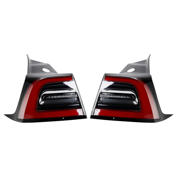 L+R LED Tail Lamp Outer Rear Tail Light 3 Pin For Tesla Model 3 Y 2017-2023