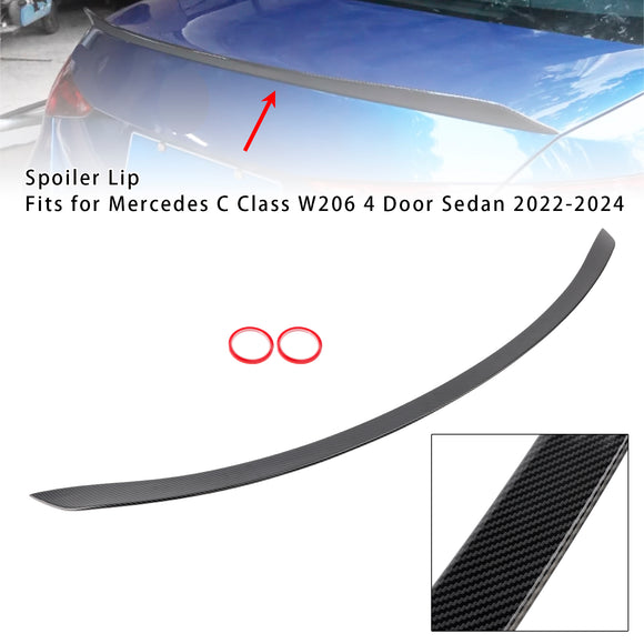 Achterspoiler met koolstofvezellook voor Mercedes Benz W206 C63 Stijl 2022+