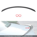 Achterspoiler met koolstofvezellook voor Mercedes Benz W206 C63 Stijl 2022+-5