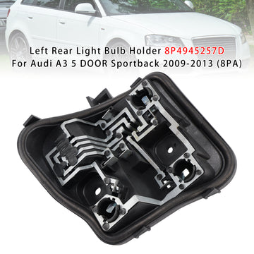 Left Rear Light Bulb Holder 8P4945257D For Audi A3 5 DOOR Sportback 2009-2013 (8PA) - 0