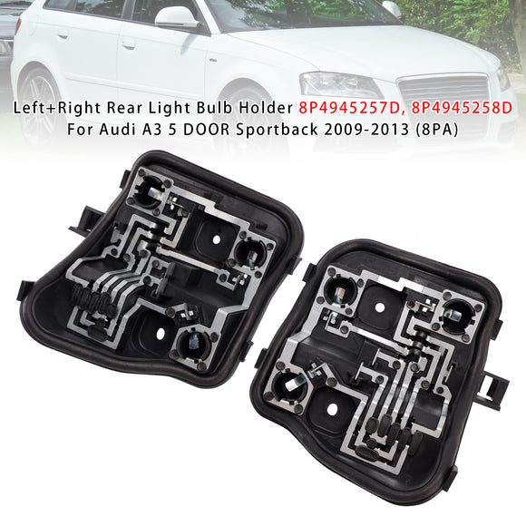 Links + Rechts Achterlicht Lamphouder 8P4945257D 8P4945258D Voor Audi A3