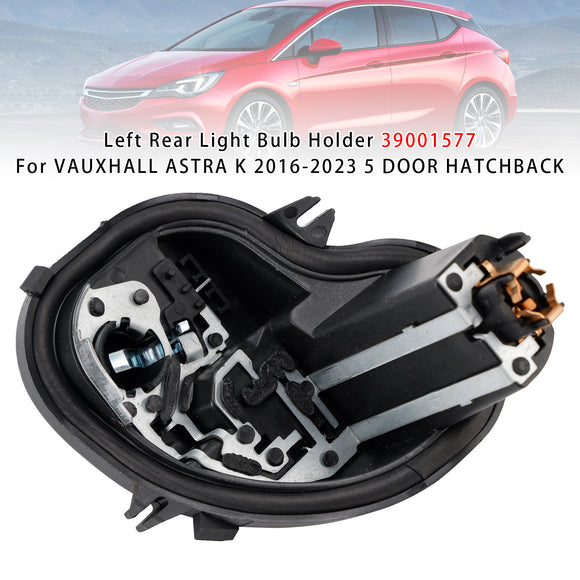 Lampenfassung für Rücklicht links, 39001577, für VAUXHALL ASTRA K 2016–2023, 5-türig