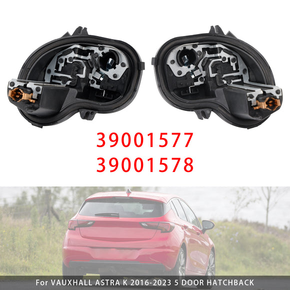 Left+Right Rear Light Bulb Holder 39001577 39001578 For VAUXHALL ASTRA K 16-2023