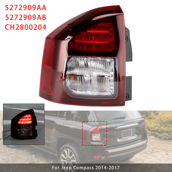 Left Rear Tail Light Rear Lamp Assembly For Jeep Compass 2014-2017