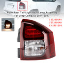 Conjunto de lámpara trasera de luz trasera derecha para Jeep Compass 2014-2017-2