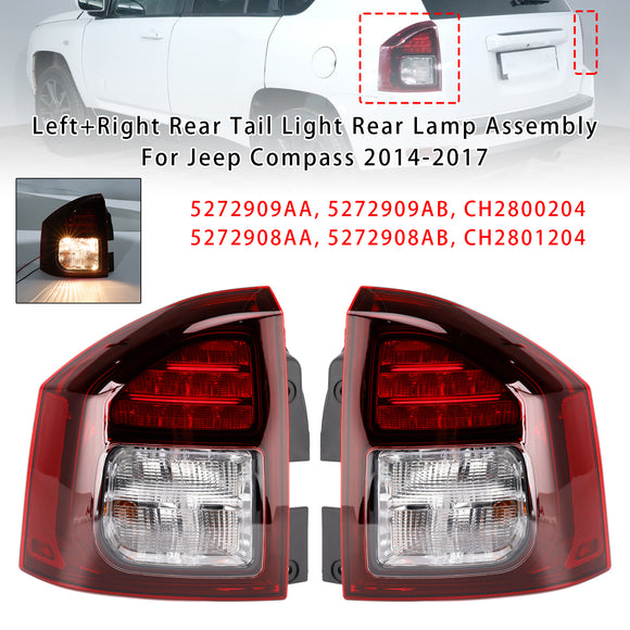 Lewy + prawy tylny zespół lampy tylnej 5272909AA 5272909AB dla Jeep Compass 2014-2017