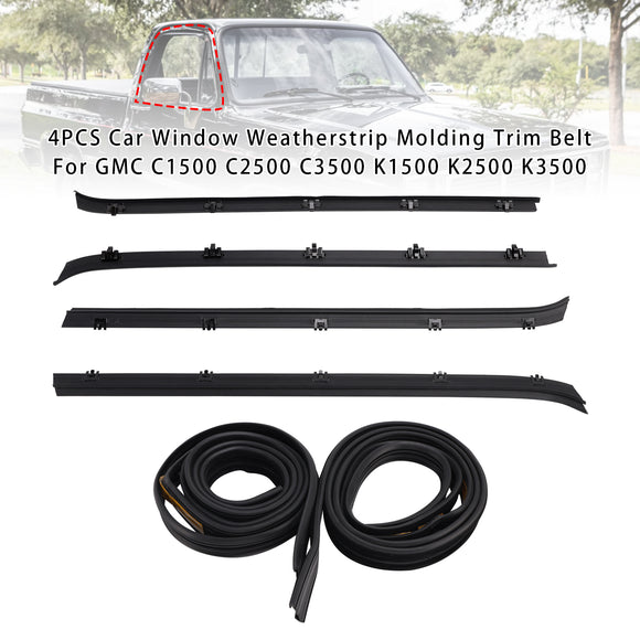 4 STUKS Autoruit Tochtstrip + 2 Afdichtingen Voor GMC C1500 C2500 C3500 K1500 K2500 K3500