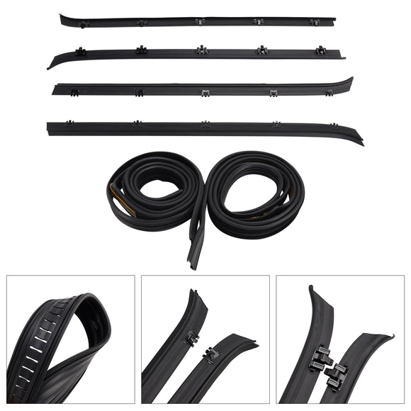 4 STUKS Autoruit Tochtstrip + 2 Afdichtingen Voor GMC C1500 C2500 C3500 K1500 K2500 K3500