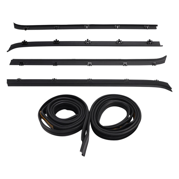 4 STUKS Autoruit Tochtstrip + 2 Afdichtingen Voor GMC C1500 C2500 C3500 K1500 K2500 K3500