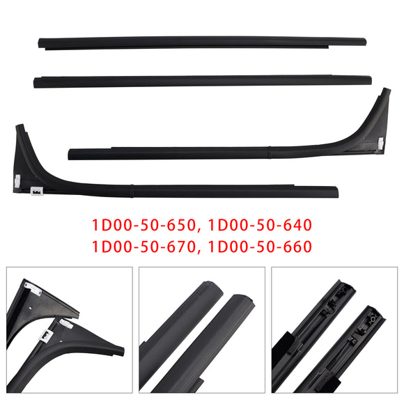 4 Uds interior exterior burlete cinturón de puerta para Mazda BT-50 Pro Pick Up 2012-2019
