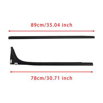 4pcs Inner Outer Weatherstrip Door Belt For Mazda BT-50 Pro Pick Up 2012-2019 - 0