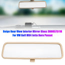 Vetro specchietto interno beige per retrovisore 3B0857511H per VW Golf MK4 Jetta Bora-1