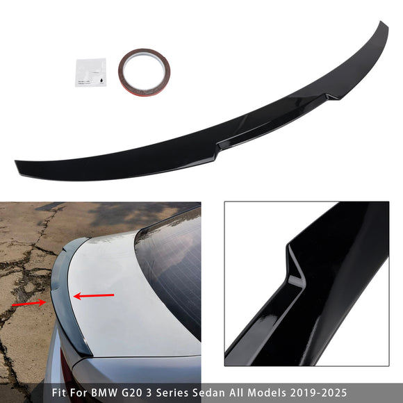 Alerón trasero negro brillante para maletero para BMW Serie 3 G20 G80 2018+ estilo M4