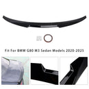 Alerón trasero negro brillante para maletero para BMW Serie 3 G20 G80 2018+ estilo M4-7