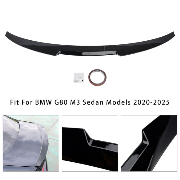Alerón trasero negro brillante para maletero para BMW Serie 3 G20 G80 2018+ estilo M4