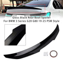 Alerón trasero para maletero, color negro brillante, para BMW Serie 3, G20, G80, 19-25, estilo PSM-2