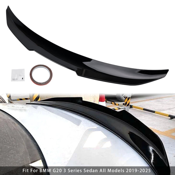 Alerón trasero para maletero, color negro brillante, para BMW Serie 3, G20, G80, 19-25, estilo PSM