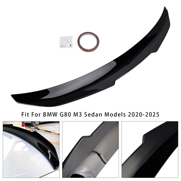 Alerón trasero para maletero, color negro brillante, para BMW Serie 3, G20, G80, 19-25, estilo PSM