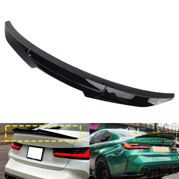 Alerón trasero para maletero, color negro brillante, para BMW Serie 3, G20, G80, 19-25, estilo PSM