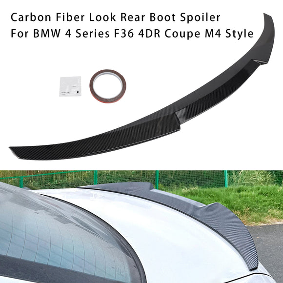 Heckspoiler im Carbon-Look für den BMW 4er F36 4DR Coupe M4 Style