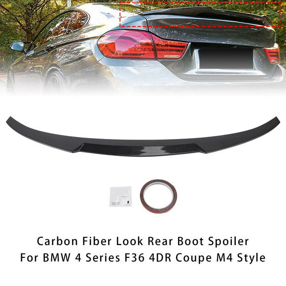 Heckspoiler im Carbon-Look für den BMW 4er F36 4DR Coupe M4 Style