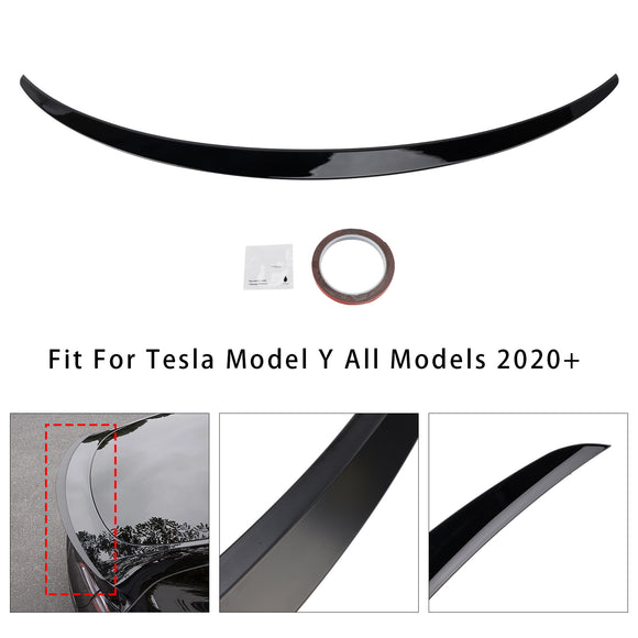 Gloss Black Rear Boot Spoiler For Tesla Model Y 2020+ Original Factory Style