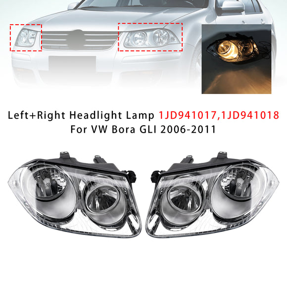 Links + Rechts Koplamp Lamp 1JD941017 1JD941018 Voor VW Bora GLI 2006-2011
