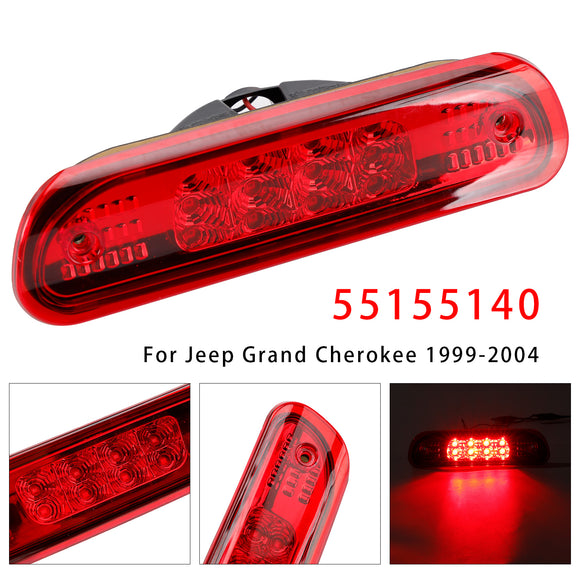 LED Third Brake Light Stop Lamp 55155140 For Jeep Grand Cherokee 1999-2004 Red