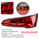 Oikean takavalon LED 80A945094B Audi Q5 MK2 PRE-FACELIFT 2017-2020 5 PIN-3