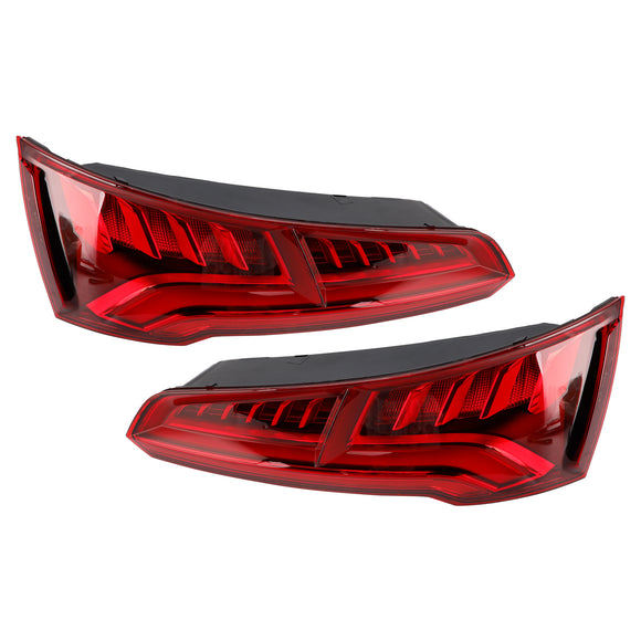 Vasen + oikea takatakavalon LED 80A945093B 80A945094B Audi Q5 MK2 PRE-FACELIFT 2017-2020 5 PIN