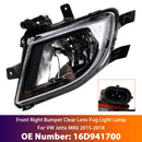 Lámpara de luz antiniebla de lente transparente para parachoques delantero derecho para VW Volkswagen Jetta 2015-2018-4