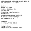 Lámpara de luz antiniebla de lente transparente para parachoques delantero derecho para VW Volkswagen Jetta 2015-2018-11