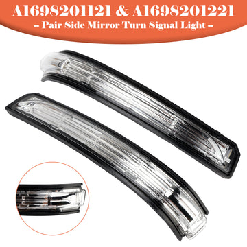 Pair Side Mirror Turn Signal Light for Mercedes-Benz A-Class W169 B-Class W245 - 0