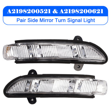 Pair Side Mirror Turn Signal Light for Mercedes-Benz W216 W221 W211 W219