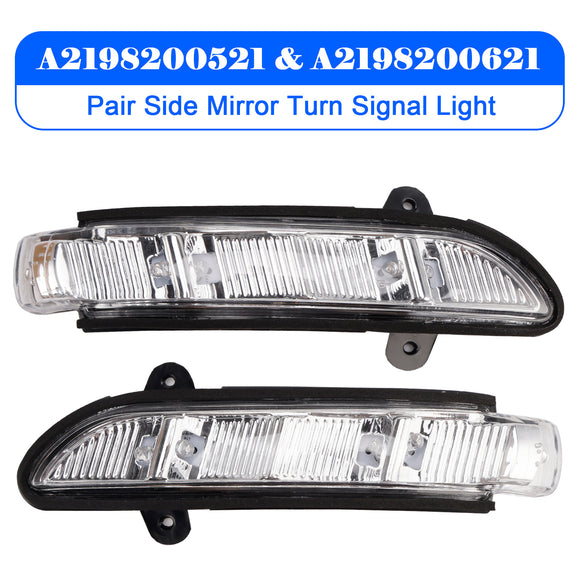 Pair Side Mirror Turn Signal Light for Mercedes-Benz W216 W221 W211 W219