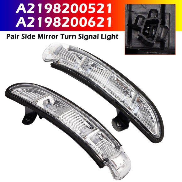 Pair Side Mirror Turn Signal Light for Mercedes-Benz W216 W221 W211 W219