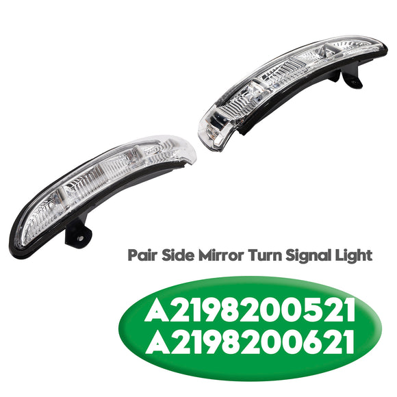 Pair Side Mirror Turn Signal Light for Mercedes-Benz W216 W221 W211 W219