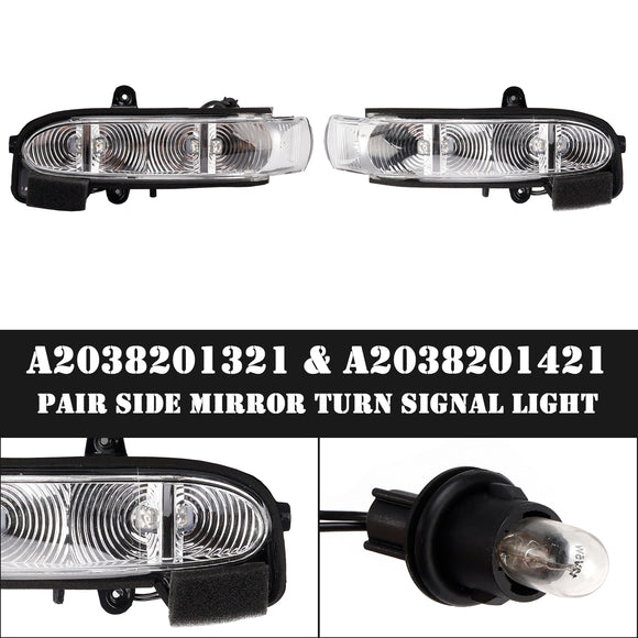 Par de luces intermitentes para espejos laterales para Mercedes-Benz W211 S211 W463