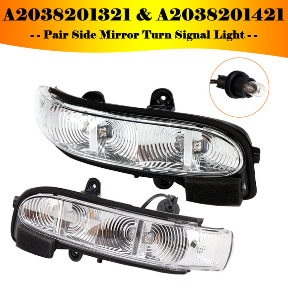 Par de luces intermitentes para espejos laterales para Mercedes-Benz W211 S211 W463