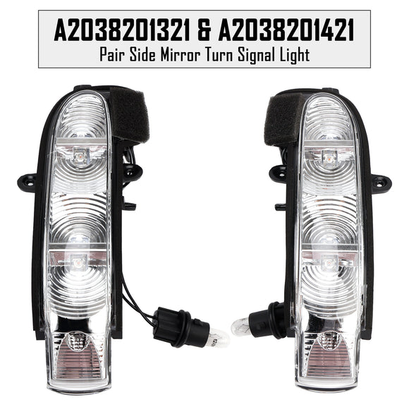 Par de luces intermitentes para espejos laterales para Mercedes-Benz W211 S211 W463