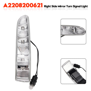 Mercedes S-Class W220 CL-Class W215 2002-2006 Right Side Mirror Turn Signal Light A2208200621 - 0