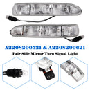 Pair Side Mirror Turn Signal Light for Mercedes-Benz W220 W215 CL55 CL500 CL600-6