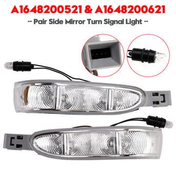 Pair Side Mirror Turn Signal Light for Mercedes-Benz ML W164 GL X164