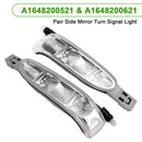 Pair Side Mirror Turn Signal Light for Mercedes-Benz ML W164 GL X164-2