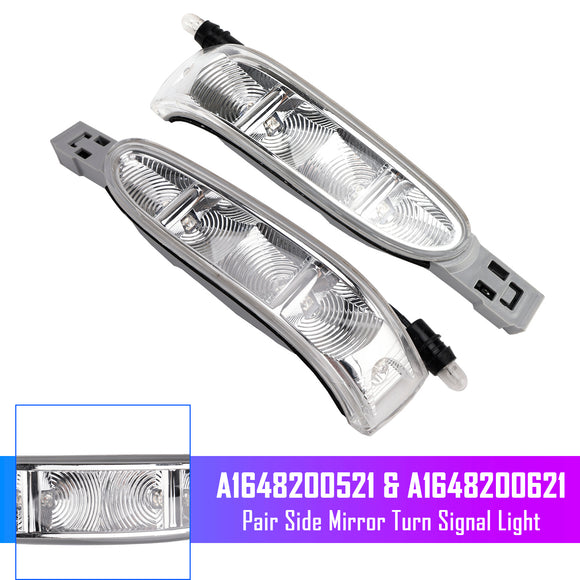 Pair Side Mirror Turn Signal Light for Mercedes-Benz ML W164 GL X164