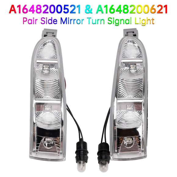 Pair Side Mirror Turn Signal Light for Mercedes-Benz ML W164 GL X164